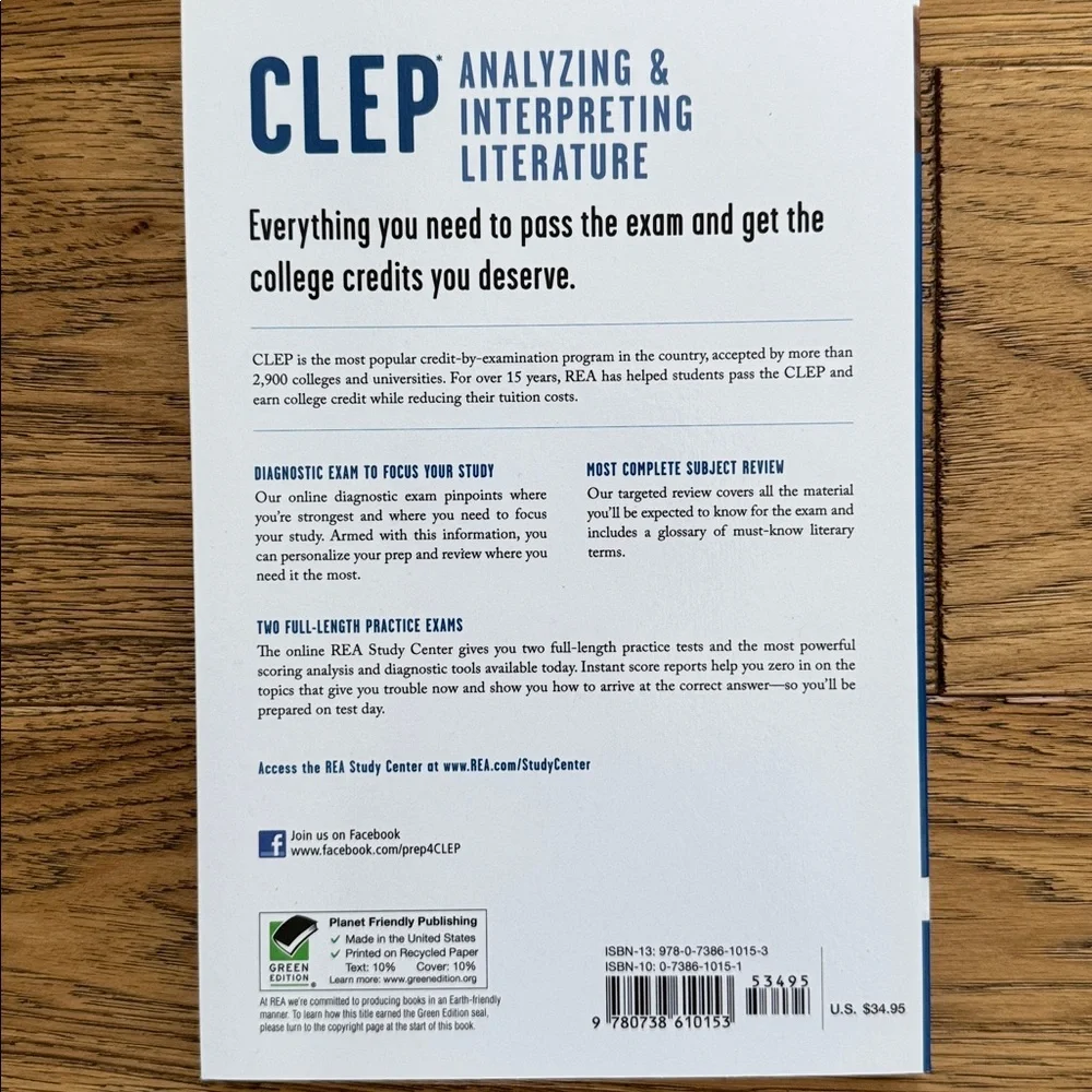 😊CLEP Analyzing & Interpreting Literature Test Prep